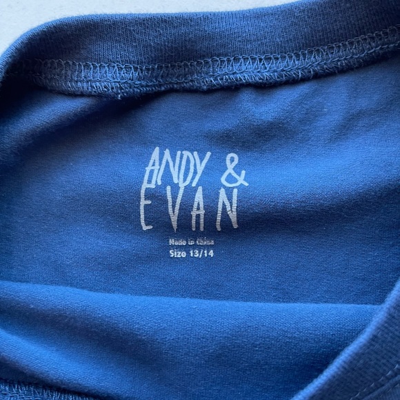 Andy & Evan Blue Robot Blueprint Long Sleeve Tee - Picture 3 of 4